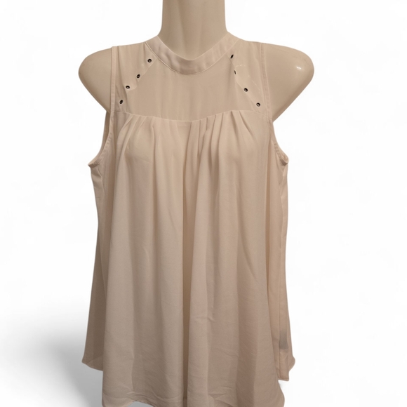 Worthington Cream Sleeveless Blouse - Picture 1 of 4